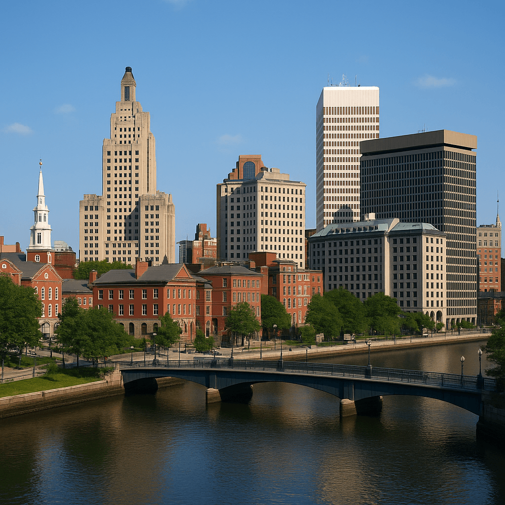 Providence, Rhode Island downtown skyline